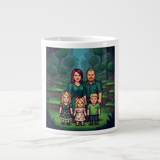 Brown Family Coffee Mug  ジャンボコーヒーマグカップ (正面)