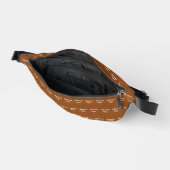 Brown Fanny Packのビジネスロゴシームレスパターン ファニーパック (見開き)