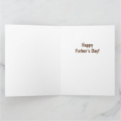 Brown Father's Day Cardで写真を作成 カード (内部)