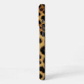 ​Brown Faux Tiger Fur Animal Print iPhone Case iPhoneケース (左側面)