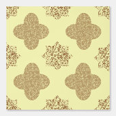 Brown Floral Arabesque Wallpaper 壁紙 (正面)