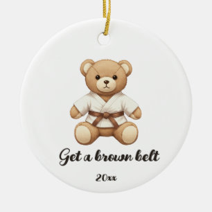 【BROWN】For all judo lovers, young and old. セラミックオーナメント