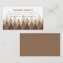 Brown Forest Range Woodlandの結婚ウェブサイト エンクロージャーカード