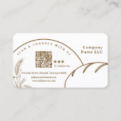 Brown Freshly Baked Sourdough Homemade Bread 名刺 (裏面)