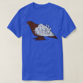 Brown Frillback Pigeon Tシャツ (デザイン正面)