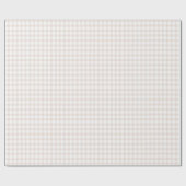 Brown Gingham Teddy Bear Neutral Baby Shower Paper ラッピングペーパー (フラット)