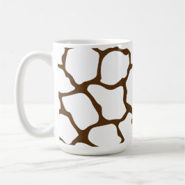 Brown Giraffe Pattern – Minimal Animal Print コーヒーマグカップ