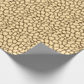 Brown Giraffe Pattern – Minimal Animal Print ラッピングペーパー (角)