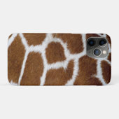 Brown Giraffe Print Faux Fur Realistic Skin Case-Mate iPhoneケース (裏面(横))