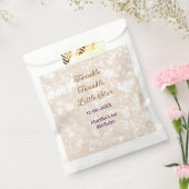 Brown glitter twinkle twinkle little star birthday フェイバーバッグ (封をした状態)