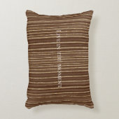 Brown Gold Stripes Christmas   アクセントクッション (正面(垂直))