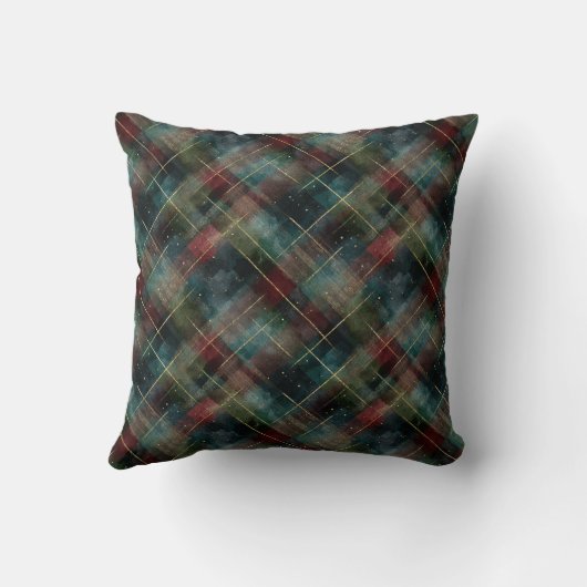 Brown Gold Stripes Christmas   クッション (裏面)