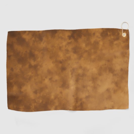 Brown Golf Towel – Soft, Absorbent & Durable ゴルフタオル (横)