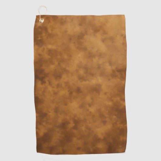 Brown Golf Towel – Soft, Absorbent & Durable ゴルフタオル (正面)