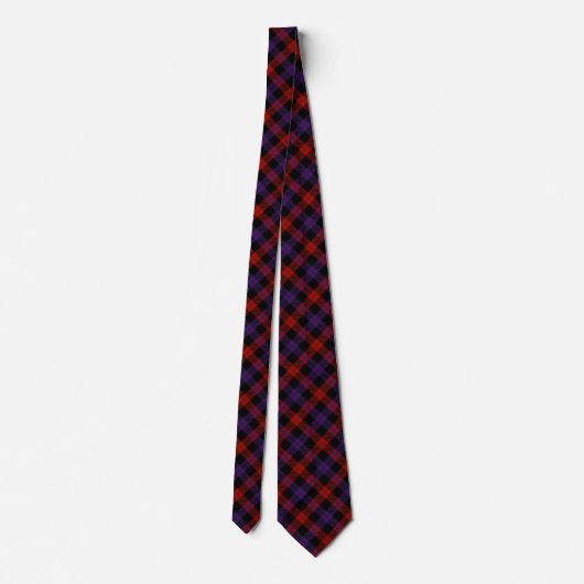 Brown Grady Tartan ネクタイ (裏面)