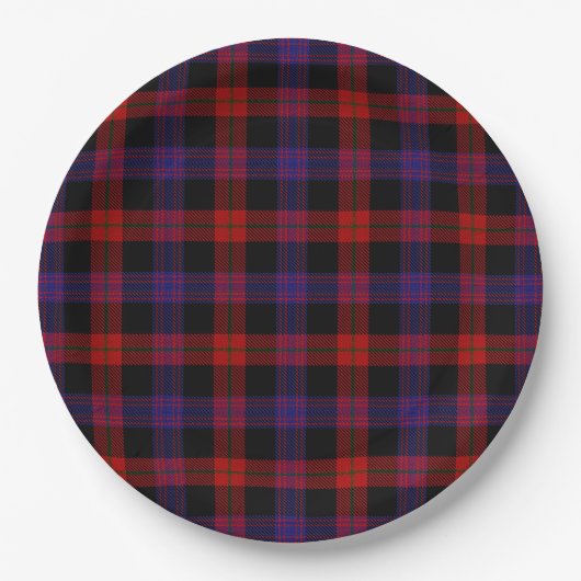 Brown Grady Tartan ペーパープレート (正面)
