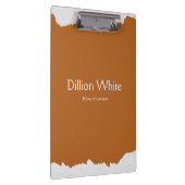 Brown gray textured print クリップボード (右)