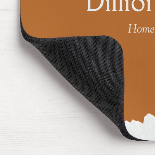 Brown gray textured print マウスパッド (コーナー)