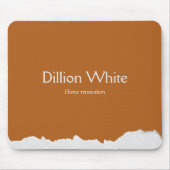 Brown gray textured print マウスパッド (正面)