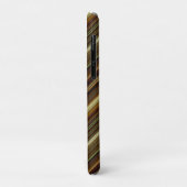 Brown Green and Gold Stripes Case-Mate iPhoneケース (裏面/左)