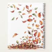 Brown Green Red Rustic Autumn Leaves Books 2025 プランナー手帳 (裏面)