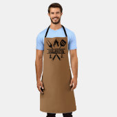 Brown Grillmaster BBQ Apron エプロン (着用した状態)