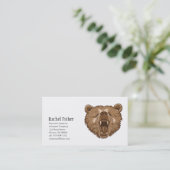 Brown Grizzly Bear名刺 名刺 (スタンド正面)