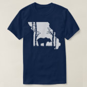 Brown Grizzly Bear Hunting - Missouri map Hunter  Tシャツ (デザイン正面)