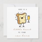 Brown Here A Little Toast to Your New Home シーズンカード (正面)