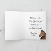 Brown horse カード (内部)