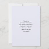 Brown Horse head Portrait in Watercolor サンキューカード (裏面)