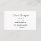 Brown Horse Head Portrait in Watercolor 名刺 (裏面)