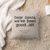 Brown Humor Dear Santa Fun Quote Funny Christmas クッション (ブランケット)