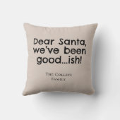 Brown Humor Dear Santa Fun Quote Funny Christmas クッション (裏面)