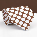 Brown Jumbo Polka Dots Custom Necktie ネクタイ<br><div class="desc">Make a bold statement with this custom necktie featuring vibrant jumbo polka dots. Perfect for adding a touch of playful elegance to any outfit, this necktie is a unique and eye-catching accessory that’s sure to turn heads. Whether you’re dressing up for a special occasion or adding some personality to your...</div>