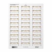 Brown Knotted Love Trees秋結婚の住所 ラベル (フルシート)