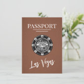 Brown Las Vegas Passport日付の保存 セーブザデート (スタンド正面)