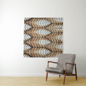 Brown leaf accent area rug タペストリー (インサイチュ)