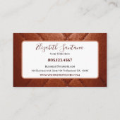 Brown Leather 名刺 (裏面)