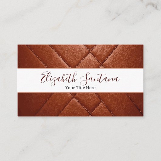 Brown Leather 名刺 (正面)