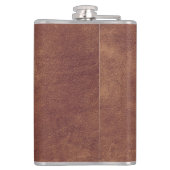 Brown Leather Adventure Personalized フラスク (裏面)