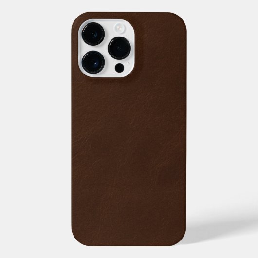 Brown Leather Phone Case Classic Durable Stylish  iPhoneケース (裏面)