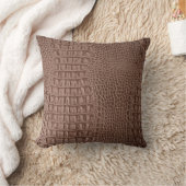 Brown leather texture background close up macroski クッション (ブランケット)