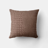 Brown leather texture background close up macroski クッション (裏面)