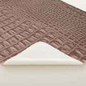 Brown leather texture background close up macroski シェルパブランケット (3/4)