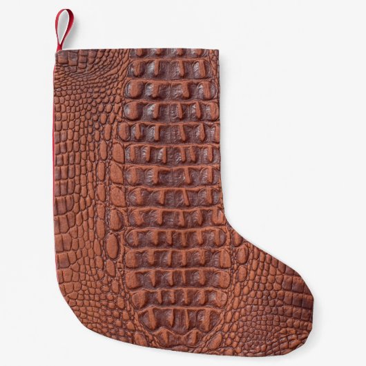Brown leather texture backgroundabstract,aged,anim スモールクリスマスストッキング (正面)