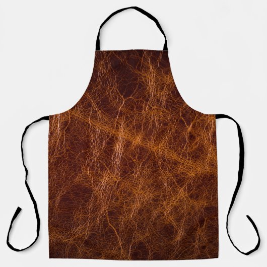 Brown leather textureabstract,art,artificial,backg エプロン (正面)