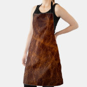 Brown leather textureabstract,art,artificial,backg エプロン (インサイチュ)