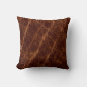 Brown leather textureleather,texture,abstract,acce クッション (正面)