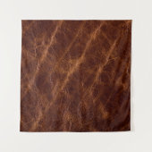 Brown leather textureleather,texture,abstract,acce タペストリー (正面)